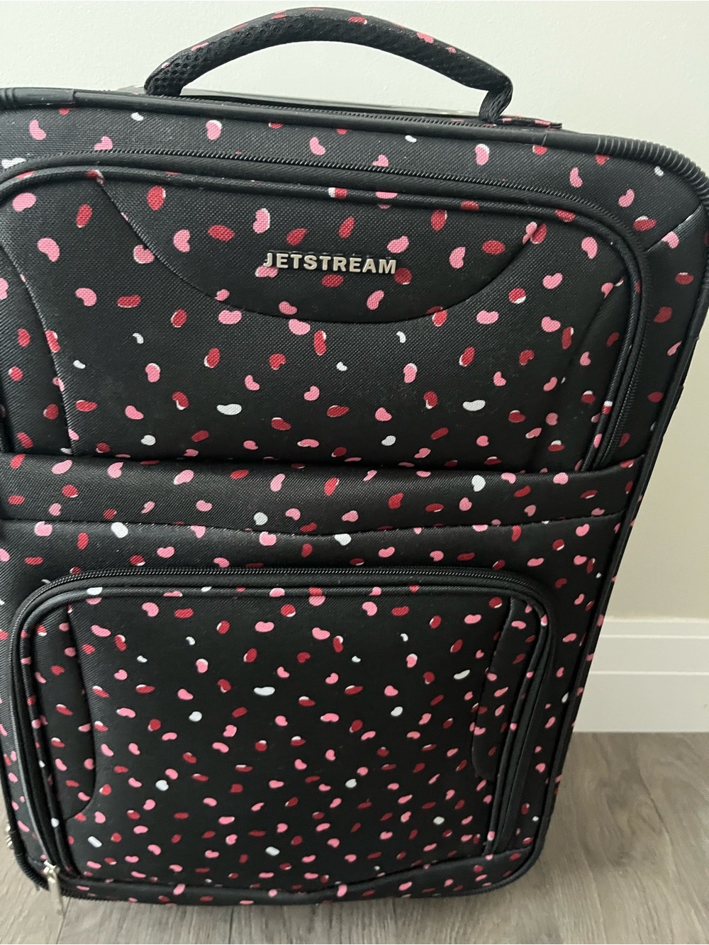 Jetstream Black Carry-On with Pink & White Dot Print - Picture 9 of 12